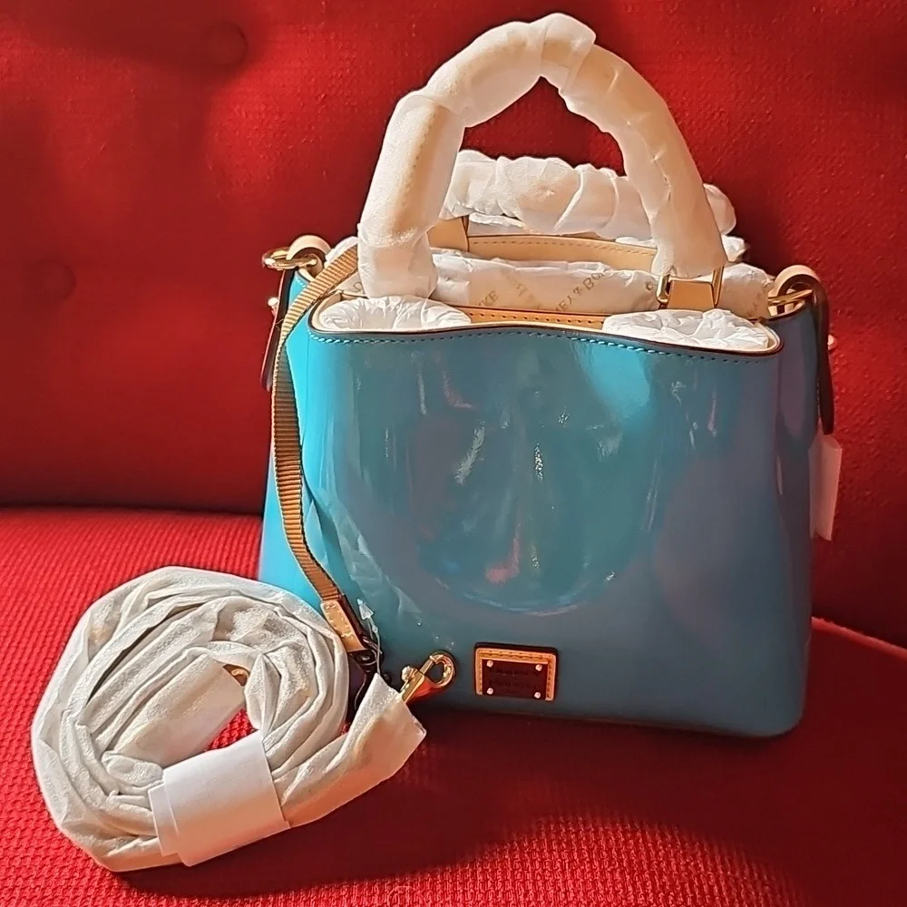 NWT Dooney & Bourke Patent Mini Barlow-Sky 🩵 - Picture 10 of 10
